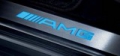 AMG door sill panels, Models from 03/2006, blue-backlit, 4-piece, appointment colour pebble beige, x 2
